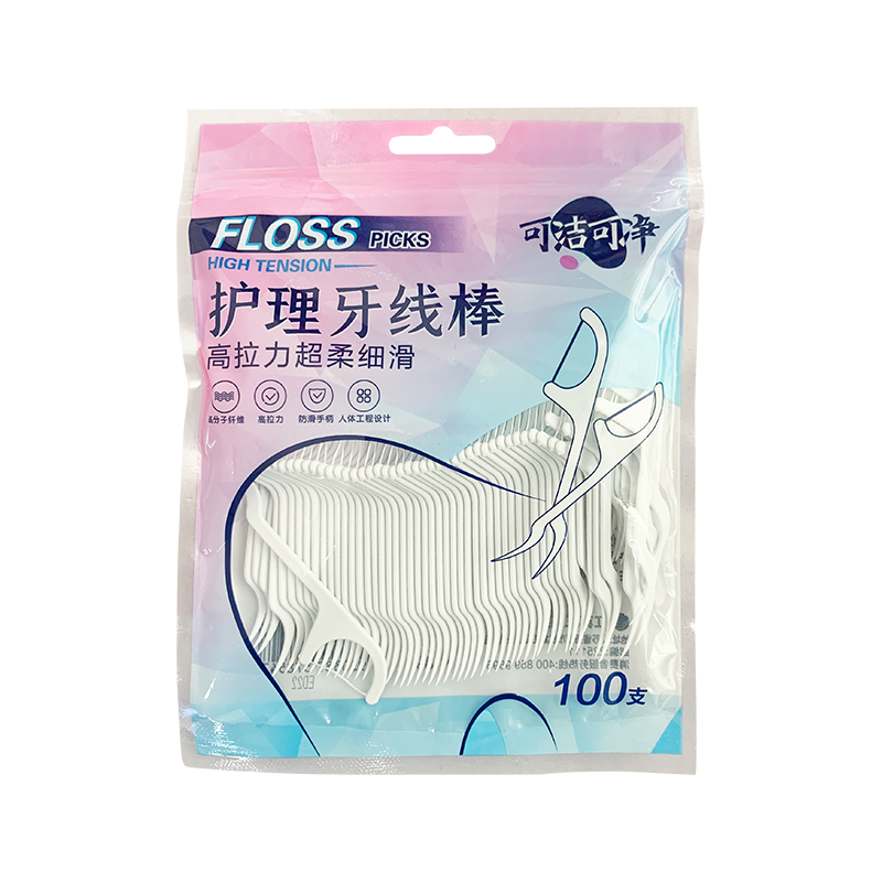 100 Pieces In A Bag Super Soft And Smooth Dental Floss Sticks